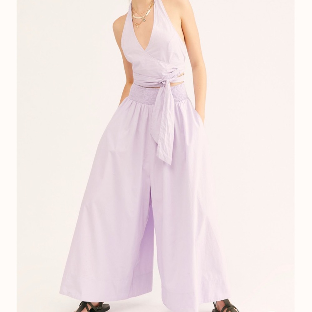 SOLD Free People Soft Orchid Pink Rose Paloma Set - Picture 2 of 5